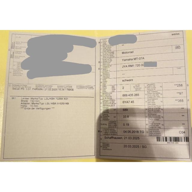 Yamaha MT07 MT07 ABS [SC]