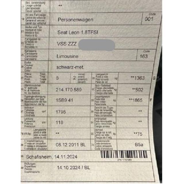 SEAT 1.8 TSI FR DSG Leon [SC]