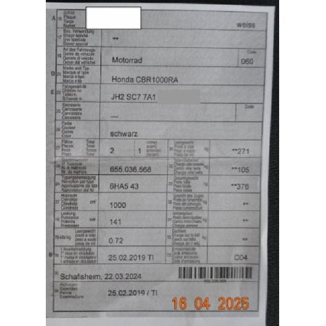 Honda ABS CBR 1000 RA Fireblade [SC]