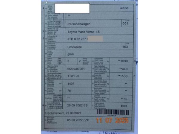 Toyota 1.5 16V Linea Sol Yaris Verso [SC]