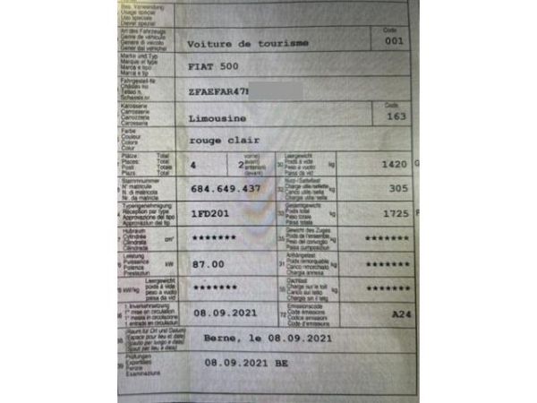 Fiat La Prima 3+1 500 [SC]