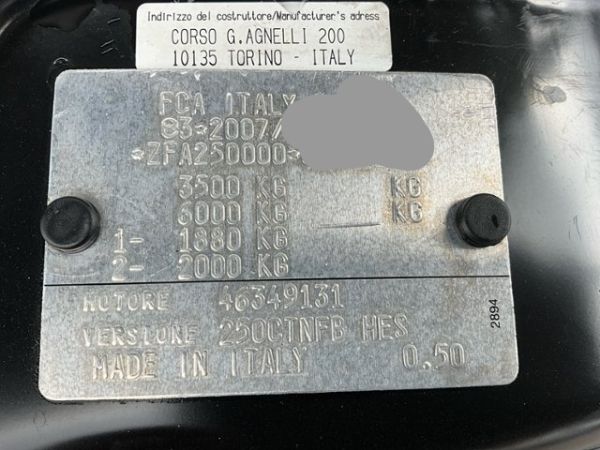 Fiat 2.3 MJ Ducato 290 35 Kaw. 3450 H2 [SC]