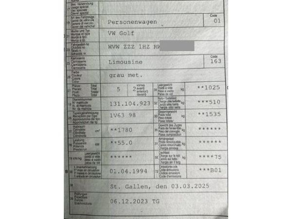VW 1.8 75 CL Golf III [SC]