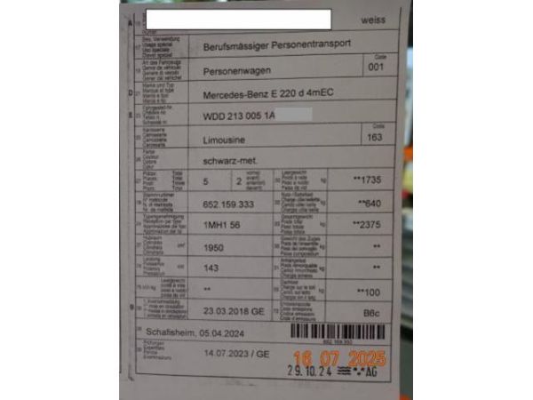 MercedesBenz E 220 d Avantgarde 4matic EKlasse W213 [SC]
