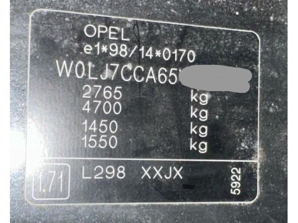 Opel 1.9 CDTI Tour Vivaro Kombi 2.7 t L1 H1 [SC]