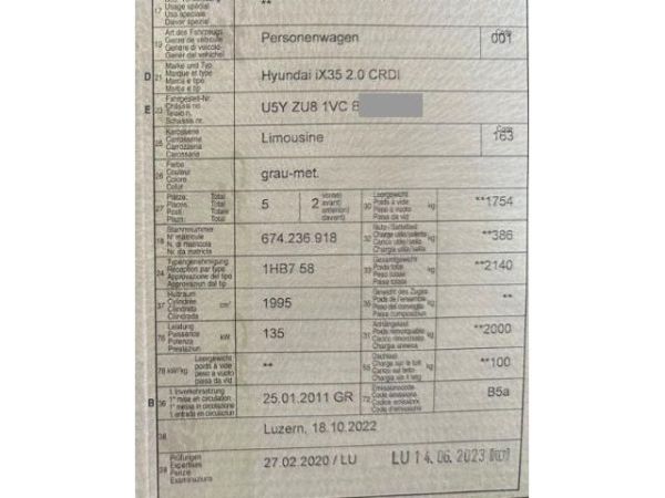 Hyundai 2.0 CRDi 184 Premium 4WD ix35 [SC]