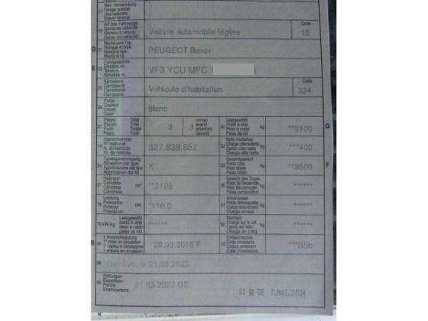 Peugeot 2.2 HDI 150 Active Boxer fourg. 335 L3H2 [SC]