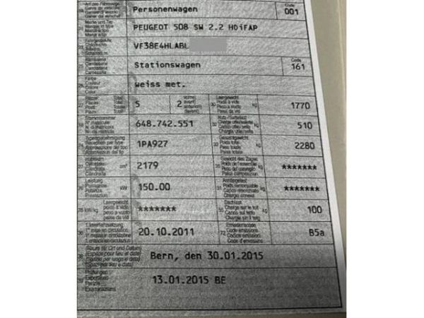 Peugeot 2.2 HDi GT 508 SW 2.2 HDI GT [SC]