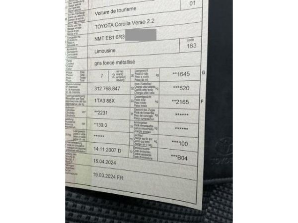 Toyota 2.2 D4D Sol Premium SwEd Corolla Verso [SC]