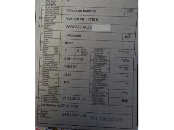 VW 1.4 TSI ACT Comfortline Golf VII [SC]