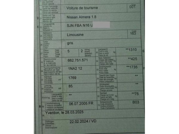 Nissan 1.8 acenta Almera [SC]