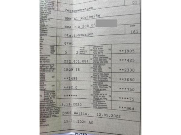 BMW 25e xDrive X1 F48 [SC]