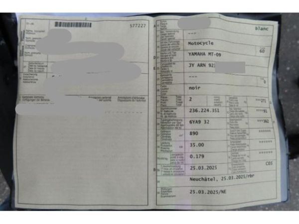 Yamaha MT09 MT09 ABS [SC]