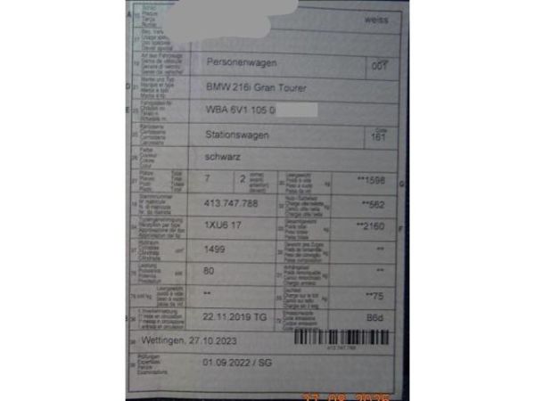BMW 216i 2er Reihe F46 Gran Tourer [SC]