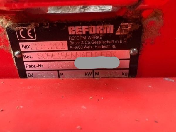 Reform/Welger Scheibenmähwerk 225.221 [SC]