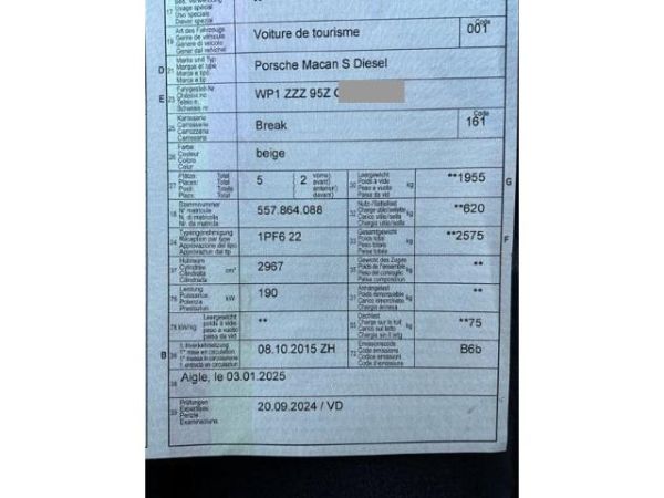 Porsche 3.0 V6 S Diesel Macan [SC]