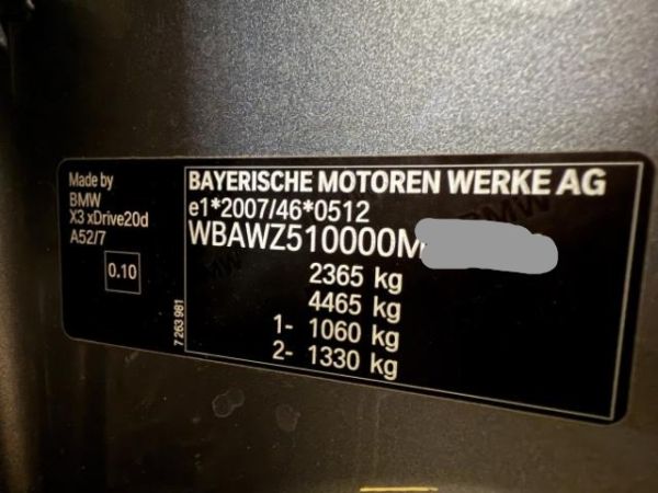 BMW 20d xDrive SAG X3 F25 [SC]