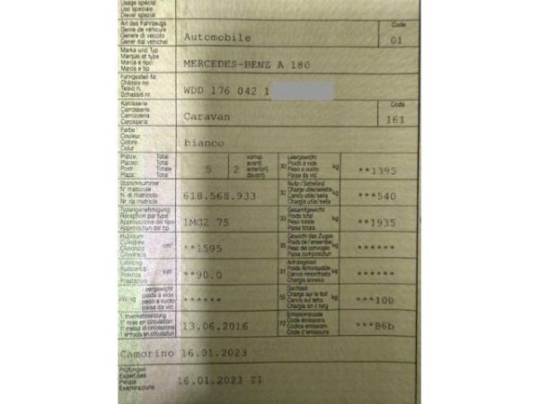 MercedesBenz 180 A [SC]