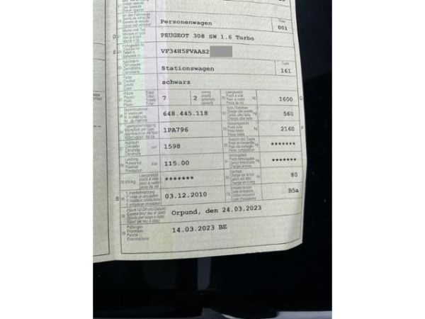 Peugeot 1.6 16V 156 Turbo Allure 308 SW [SC]